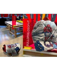 Spider-Man down-filled sweater for English Bulldogs
