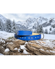 Collare Cane Artigianale Iris in Cuoio e Swarovski®  | Bullophilosophy®