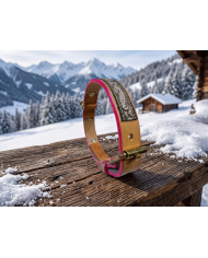 Collare Cane Artigianale Pitti in Cuoio e Swarovski® | Bullophilosophy®